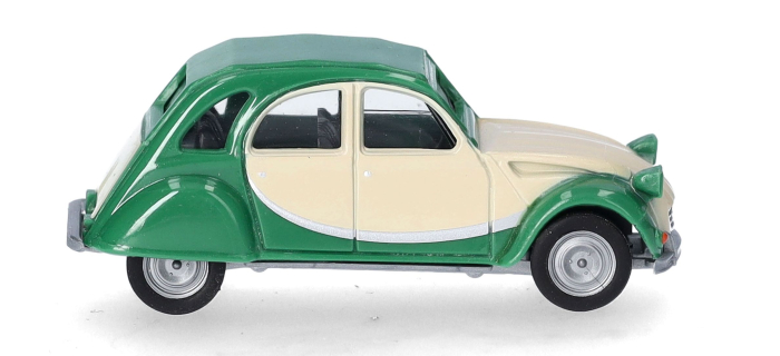 HER020817-007 - Citroën 2CV Charleston, vert / beige - Herpa
