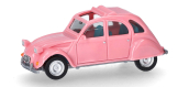 HER020824-008 - Citroën 2 CV avec toit ouvert, rose claire - Herpa