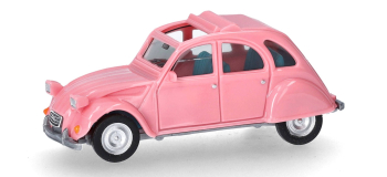 HER020824-008 - Citroën 2 CV avec toit ouvert, rose claire - Herpa
