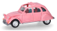 HER020824-008 - Citroën 2 CV avec toit ouvert, rose claire - Herpa