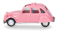 HER020824-008 - Citroën 2 CV avec toit ouvert, rose claire - Herpa