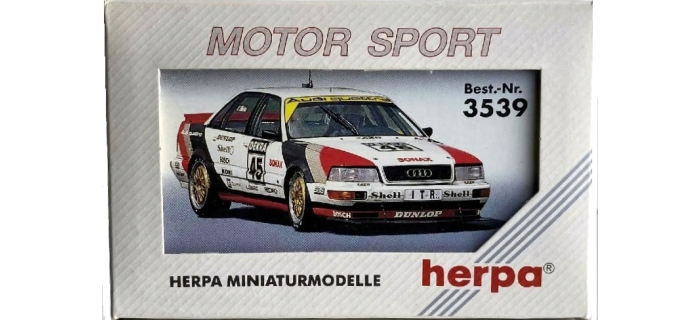 HER3539 - Audi V8 Evolution DTM Biela 45 1991 - Herpa