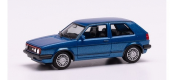 HER430838 - VW Golf II GTI bleue métallisée - Herpa