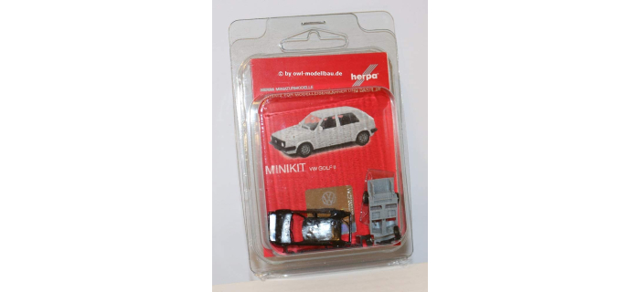 HER012195-007 - Minikit VW Golf II 4 portes, noir - Herpa