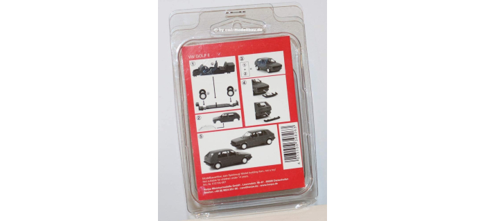 HER012195-007 - Minikit VW Golf II 4 portes, noir - Herpa