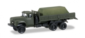 Train électrique : HERPA HER745260 - Véhicule militaire ZIL 133 Gya pick-up avec une charge sous la toile