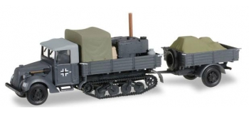 Train électrique : HERPA HER745345 - Véhicule militaire Ford Ersatz G 198 TWA Maultier SSM