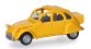 HER027632-006 - Citroën 2CV jaune mimosa, avec coffre - Herpa