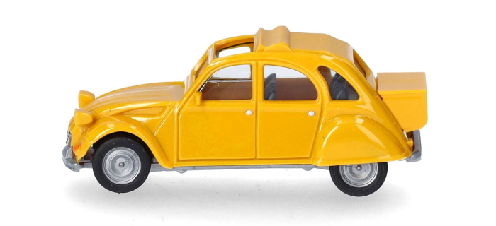 HER027632-006 - Citroën 2CV jaune mimosa, avec coffre - Herpa