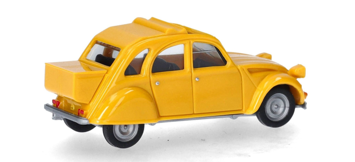 HER027632-006 - Citroën 2CV jaune mimosa, avec coffre - Herpa