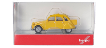 HER027632-006 - Citroën 2CV jaune mimosa, avec coffre - Herpa
