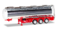 Train électrique : HERPA HER076456 - Remorque chromé réservoir chimique remorque Fruehauf, 32m ³