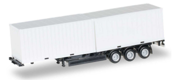 Modélisme feroviaire - HERPA 076494-002 - Remorque avec 2 conteneurs