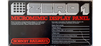 R957 - Hornby Zero 1, panneau d'affichage Micomimic phase 3 - Hornby
