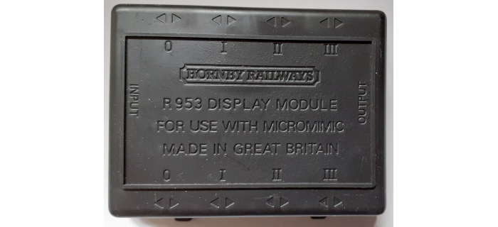R957 - Hornby Zero 1, panneau d'affichage Micomimic phase 3 - Hornby