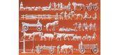 PR16327 Groupes de campagnard Attelages