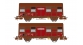 Modélisme ferroviaire  : JOUEF HJ6167 - Coffret de 2 wagons couverts à deux essieux, Gss 4-02 “Provence Express”  Volets d’aération ouverts, époque IV