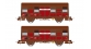 Modélisme ferroviaire : JOUEF HJ6166 - Coffret de 2 wagons couverts à deux essieux, Gss 4-02 “Aquitaine Express”