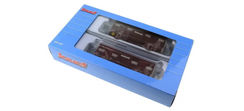 HJ6187 - Coffret de 2 wagons couverts à 2 essieux, SNCF livrée 