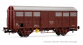 HJ6188 - Wagon couvert à 2 essieux Gs pour bétail, SNCF livrée rouille rouge - Jouef