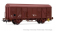 HJ6190 - Wagon couvert à 2 essieux Us, SNCF livrée rouille rouge - Jouef