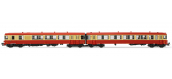 HJ2610 - Autorail diesel EAD X4500 SNCF, livrée rouge crème, dépôt de marseille - Jouef