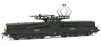 HJ2424 - Locomotive électrique CC14018 SNCF, avec 4 fanaux, livrée verte - Jouef