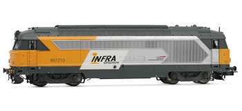 HJ2448 - Locomotive diesel BB 67210 SNCF, livrée Infra - Jouef
