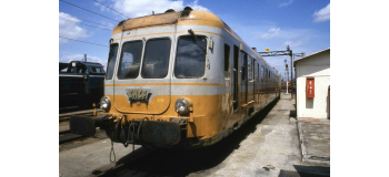 HJ2388 - Autorail diesel RGP2 X2700 SNCF, livrée orange / gris béton - Jouef