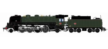 Modélisme ferroviaire : JOUEF HJ2381 - Coffret édition spéciale 75ème Anniversaire de Jouef, locomotive à vapeur 141 R 733 (Venissieux)	