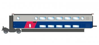 HJ3003 - Voiture TGV 2N2 EuroDuplex, 1ere classe - Jouef