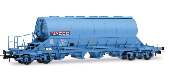 HJ6230 - Coffret 2 wagons-trémies Taoos, NACCO bleue - Jouef