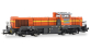 HJ2472S - Locomotive diesel Vossloh DE 18, Millet Rail orange/grise, DCC son - Jouef