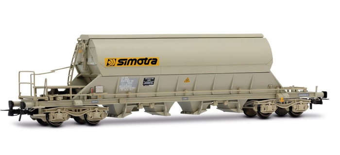 HJ6229 - Coffret 2 wagons-trémies Taoos, SIMOTRA, VTG France, gris - Jouef