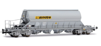 HJ6229 - Coffret 2 wagons-trémies Taoos, SIMOTRA, VTG France, gris - Jouef