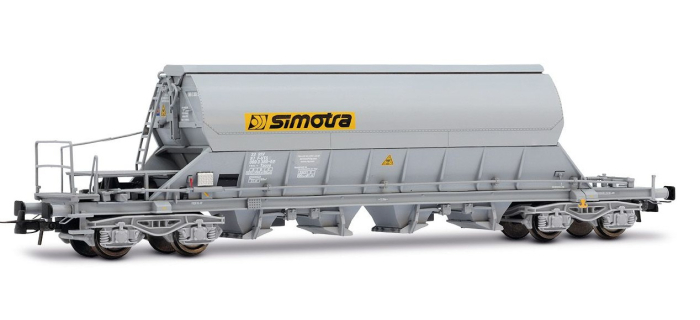 HJ6229 - Coffret 2 wagons-trémies Taoos, SIMOTRA, VTG France, gris - Jouef