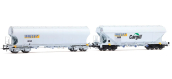 HJ6320 - Coffret 2 wagons-trémies céréaliers SNCF « MILLET » - Jouef