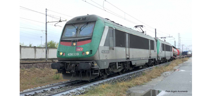 HJ2399S - Locomotive électrique BB 436339, SNCF, livrée verte pour AFA, DCC Son - Jouef