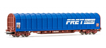 HJ6201 - Wagon bâché à 4 essieux Rils, bleu 