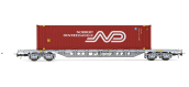 HJ6241 - Wagon porte-conteneurs Sgss SNCF avec conteneur 45' «Norbert Dentressangle» - Jouef