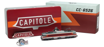 HJ2452 - Locomotive électrique CC 6526 SNCF, Le Capitole, coffret anniversaire - Jouef