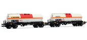 HJ6326 - Coffret 2 wagons-citernes transport de chlore, Millet + Simotra - Jouef