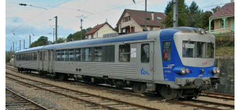 HJ2612 - Autorail diesel EAD X 4500 SNCF, livrée bleu argent - Jouef