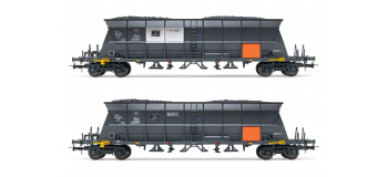 HJ6210 - Coffret de 2 wagons trémie EF60 SNCF livrée EDF - Jouef