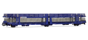 HJ6327 - Wagon porte-voitures Transfesa, Laeks 63C Hispanauto - Jouef