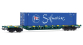 HJ6329 - Wagon porte-conteneurs Sgnss, CEMAT, Safmarine - Jouef
