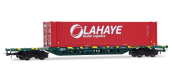 HJ6330 - Wagon porte-conteneurs Sgnss, CEMAT, LAHAYE - Jouef