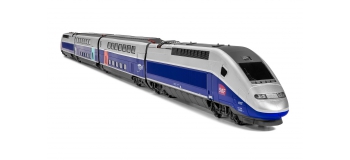 HJ2362 - Coffret TGV 2N2 EURODUPLEX, livrée bleu avec logo carmillon, SNCF - Jouef