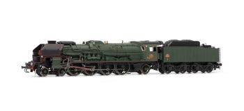 Modélisme ferroviaire : JOUEF HJ2239 - Locomotive à vapeur 241 P 6, tender 34P, DCC, Son,  version d'origine 