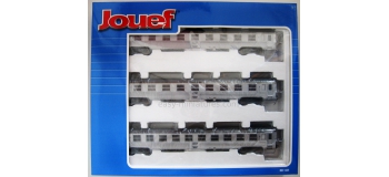 modelisme ferroviaire jouef HJ4042 Voitures DEV Inox longues, coffret 3 voitures